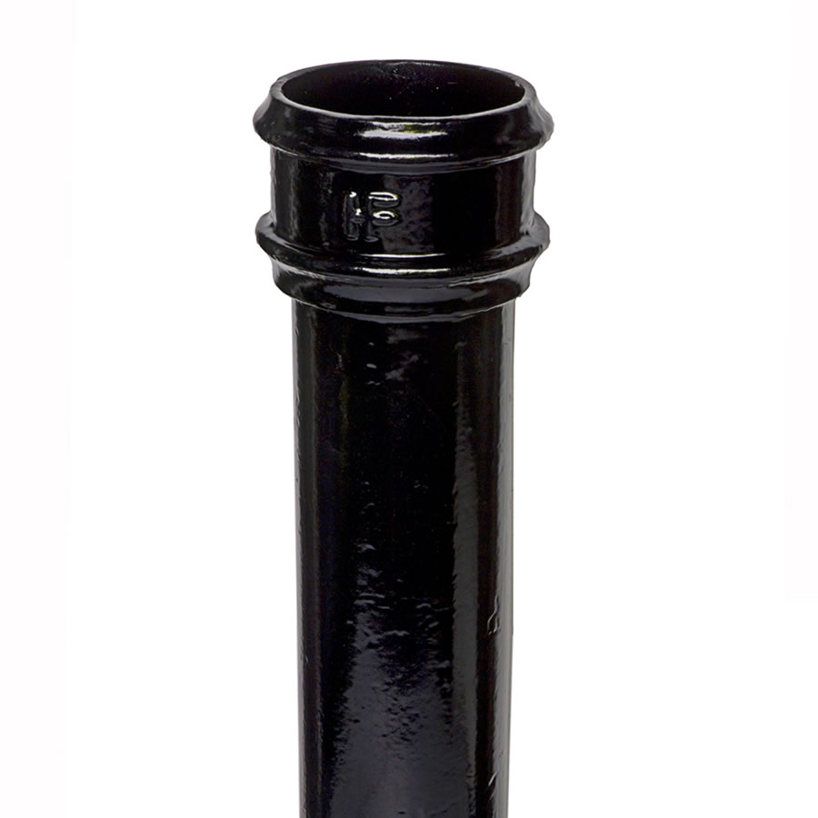 Cast Iron - 65mm Round Rainwater Plain Pipe 610mm XR2502