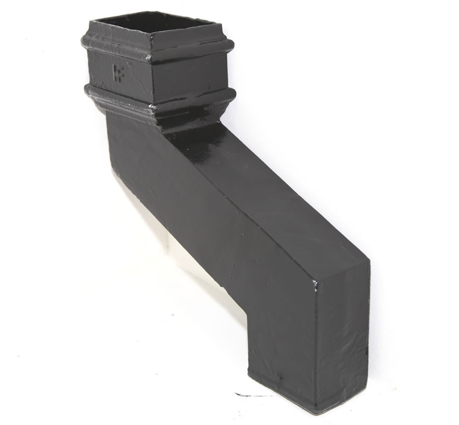 Cast Iron Rectangular Pipe 100x75mm Plain Side Offset 150mm Proj XRS4343