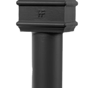Rectangular-to-Round-Cast-Iron-Downpipe-Connector