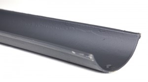 Beaded Half Round Cast Iron Gutter Sample, CHRBS