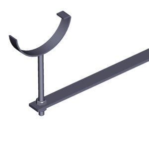 RB504HR - Drive in rise and fall bracket half round cast iron gutter