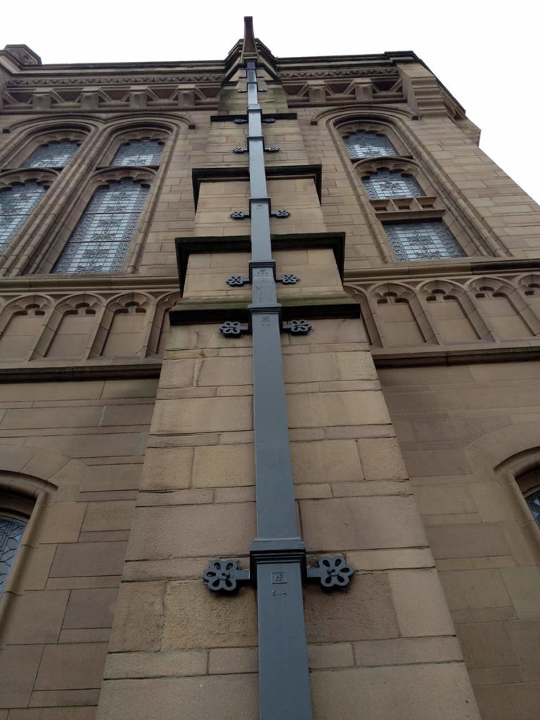 Cast iron rectangular rainwater pipes