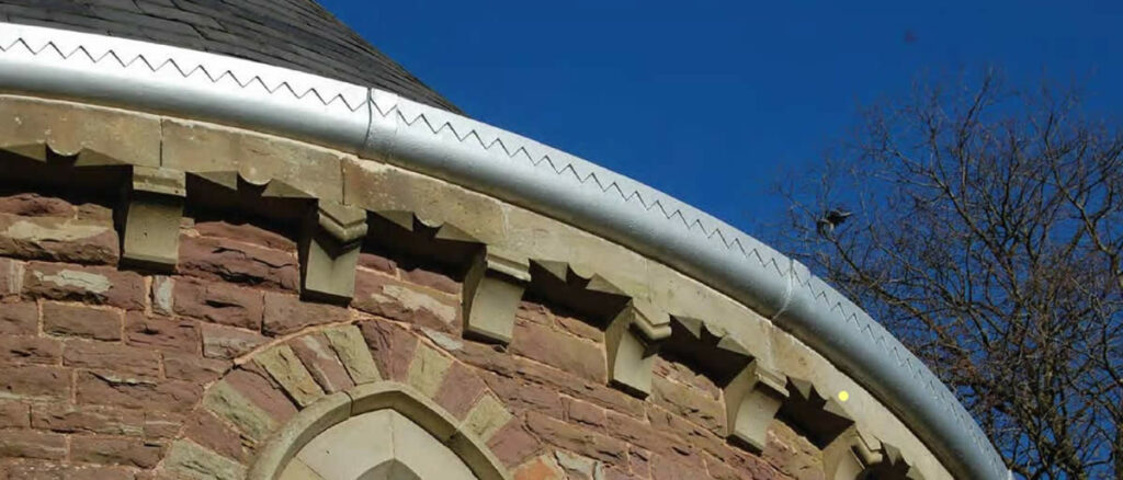 Cast Iron Radius Silver Gutter