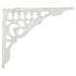 Ornate Cast Iron Victorian Pattern Shelf Bracket - White