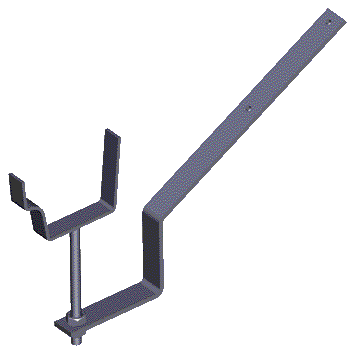 Top rafter rise and fall bracket for Notts Og cast iron gutering