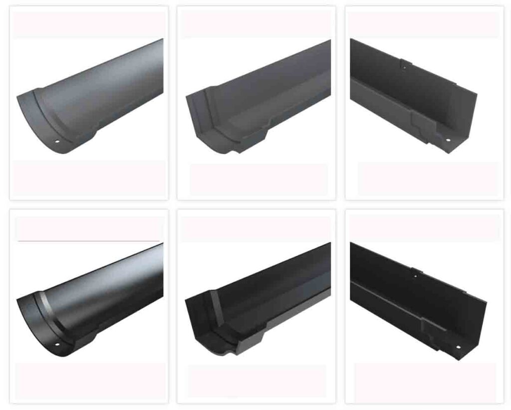cast iron gutter profiles_cast iron gutter shapes and sizes