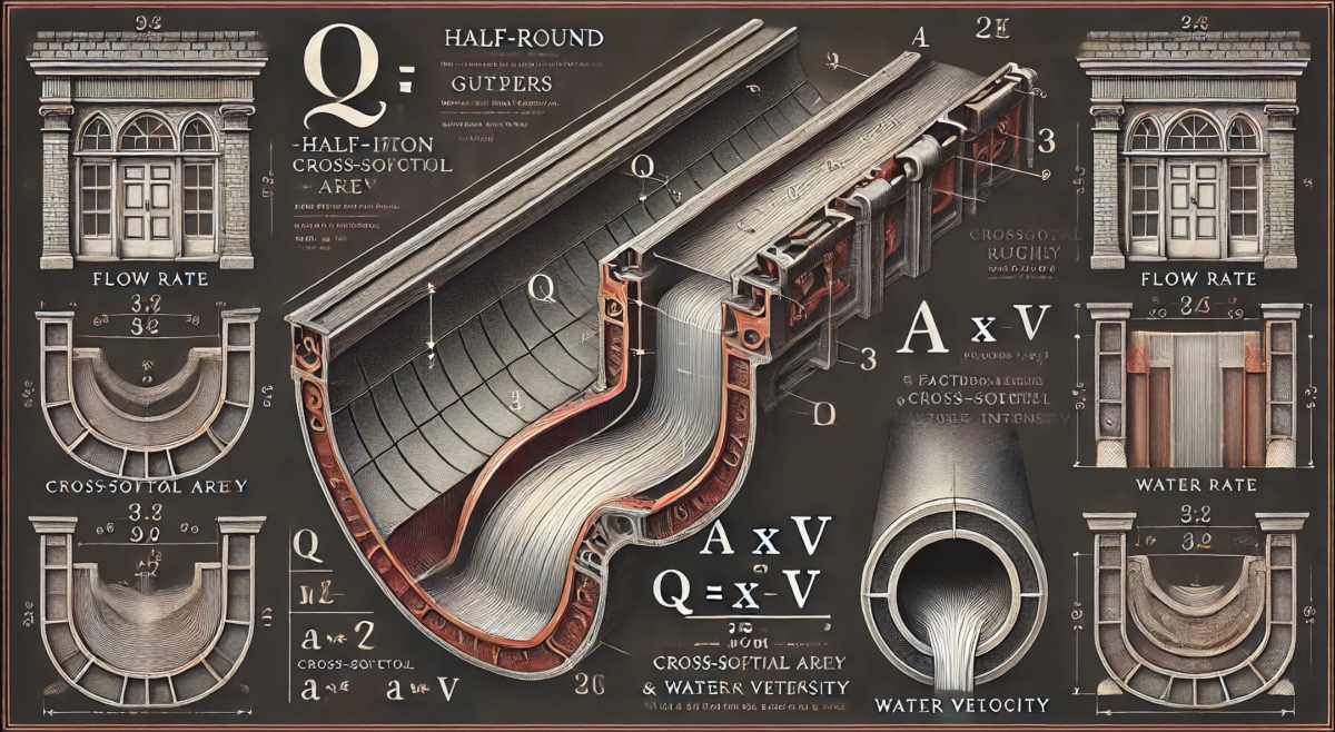 Calculating-flow-rates_gutter-sizes_run-off_for-cast-iron-guttering