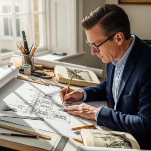 Architect-making-changes-to-a-listed-building