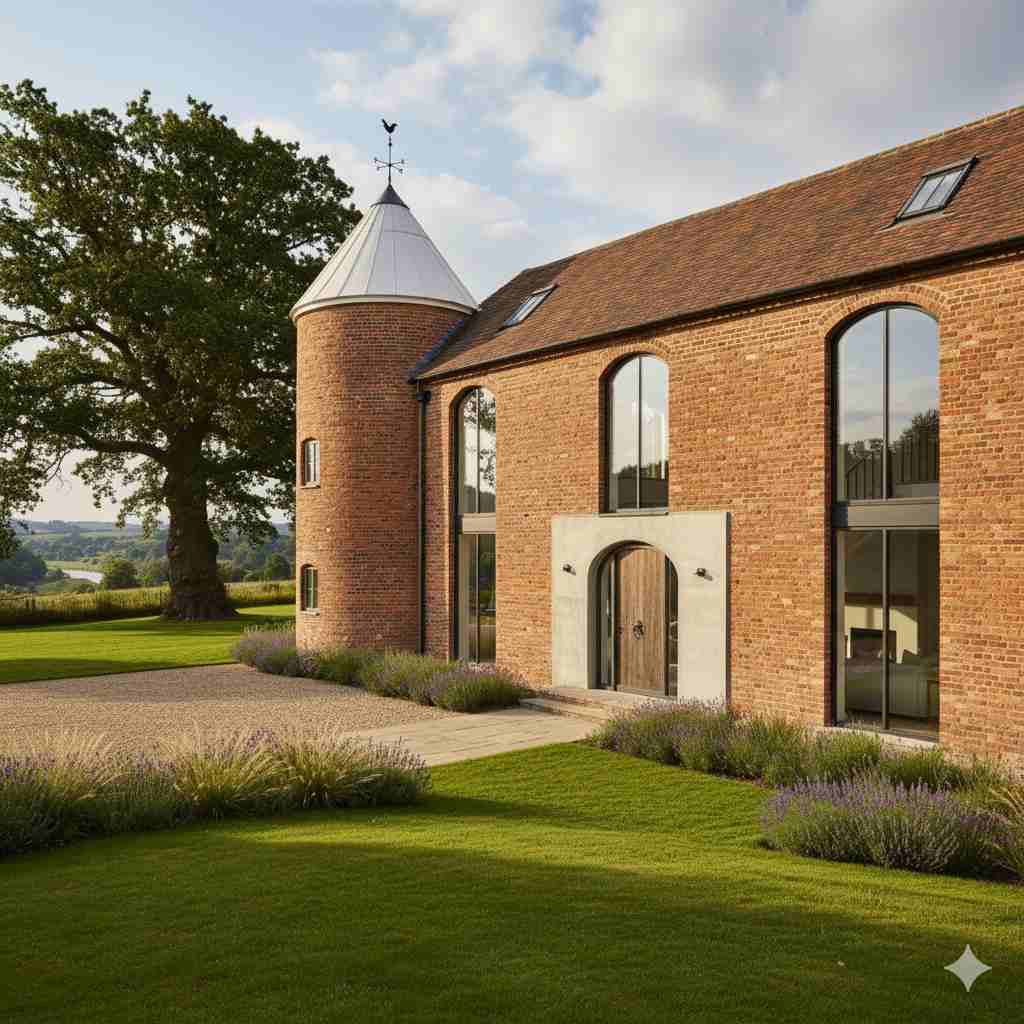 Hop-Barn_Residential-Conversion_Cast-Iron-Guttering_Warwickshire