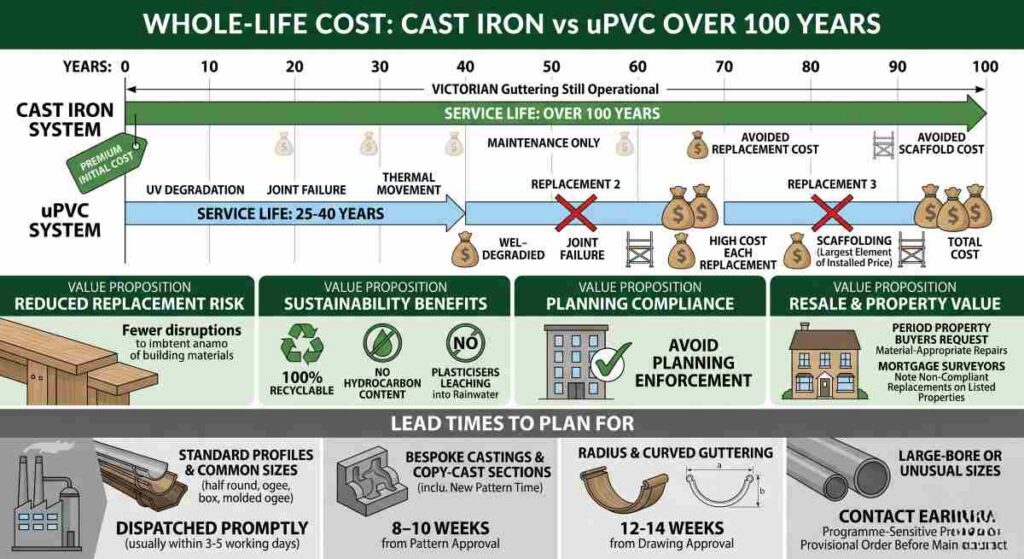Whole-life-costs-for-cast-iron-guttering-compared-to-UPVC-guttering