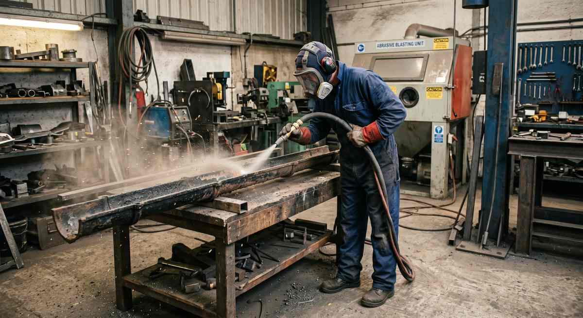Sand-blasting_finishing_repairing_cast-iron-guttering
