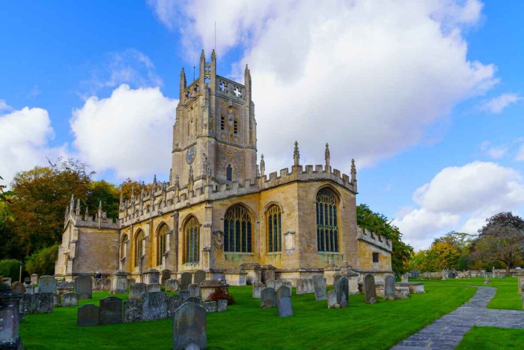 St Mary's Church, Fairford in Gloucestershire. Cast Iron Gutters and Pipes.