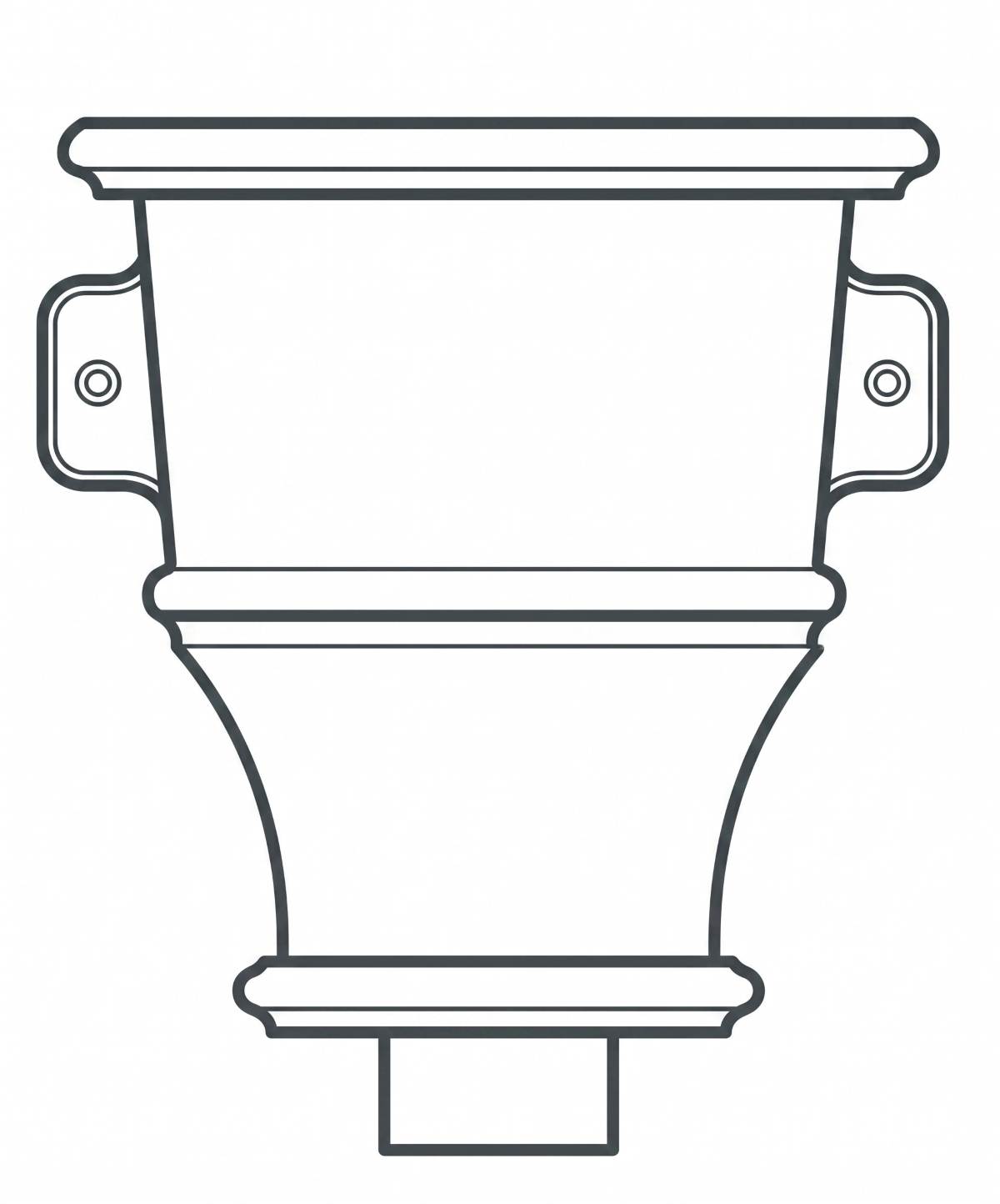 No.107_Bagley_cast-iron-ornamental-hopper-head_line-drawing