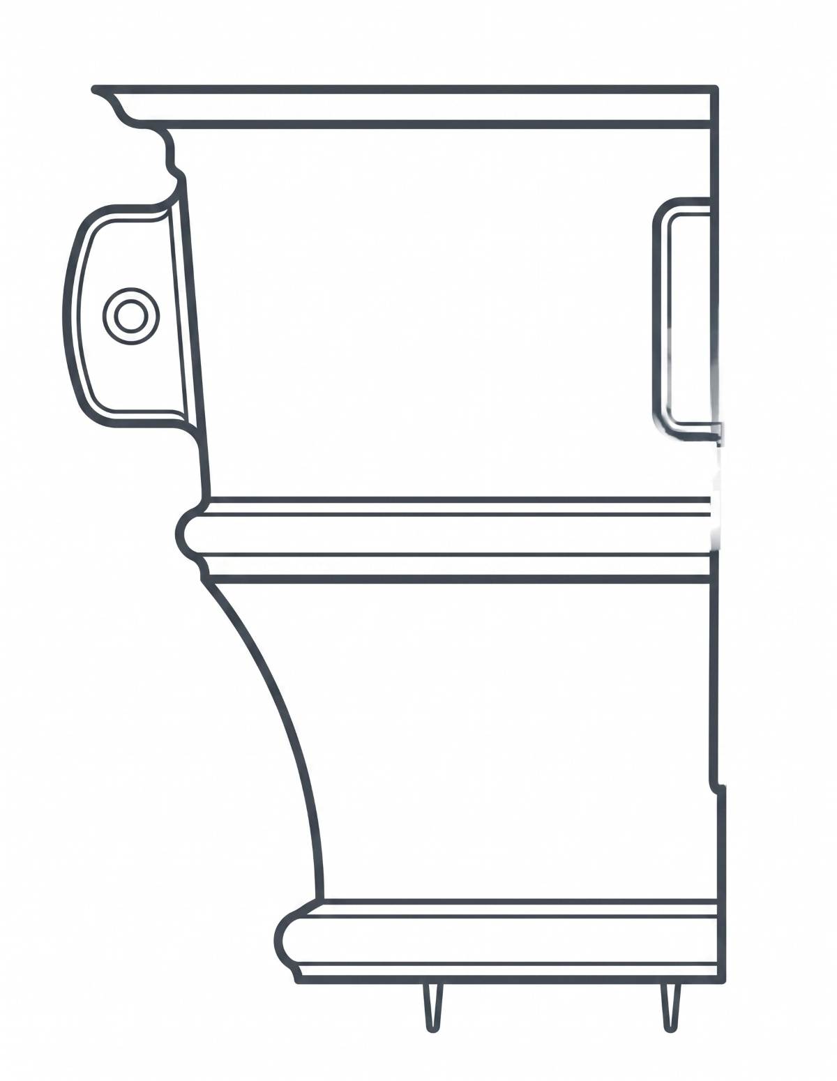 No.107_Bagley_corner_cast-iron-ornamental-hopper-head_line-drawing