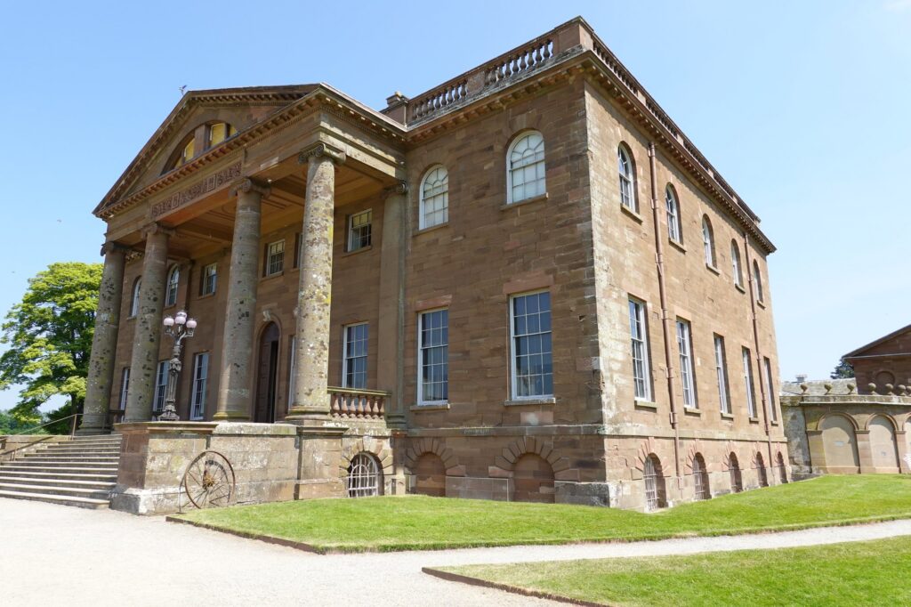 Berrington Hall, Herefordshire, Palladian mansion elevation