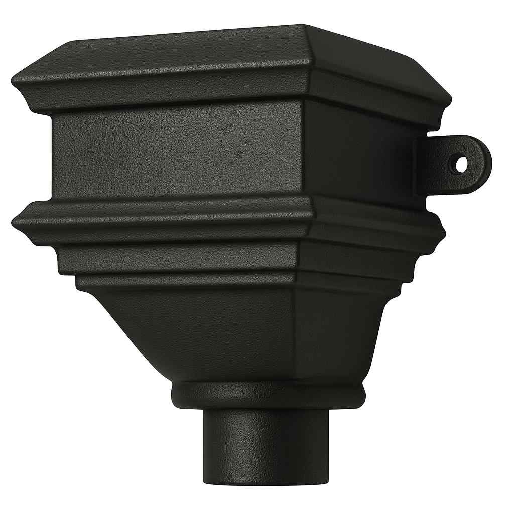 Handley cast iron hopper head, No.37, stepped moulded top