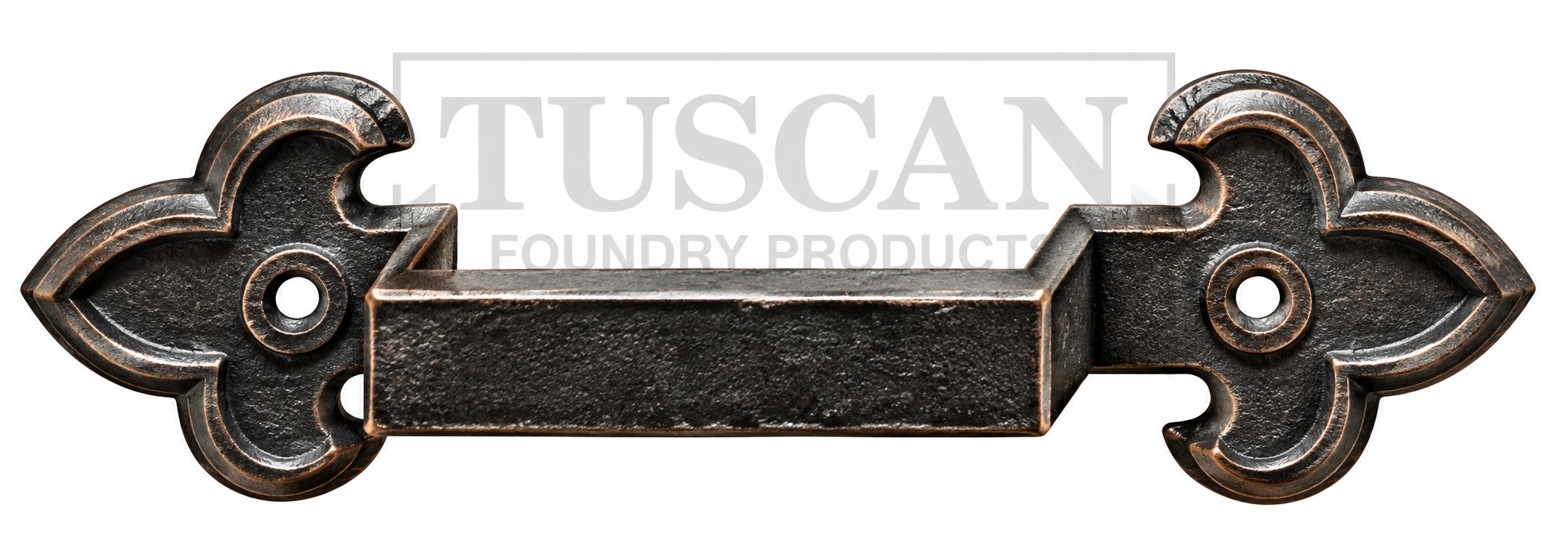 Cast iron ornamental earband type B for rectangular rainwater downpipes, Tuscan Foundry Products