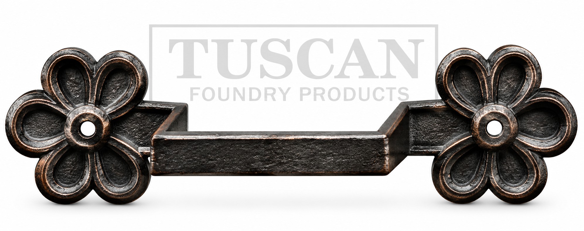 Cast iron ornamental earband type J for rectangular rainwater downpipes, Tuscan Foundry Products