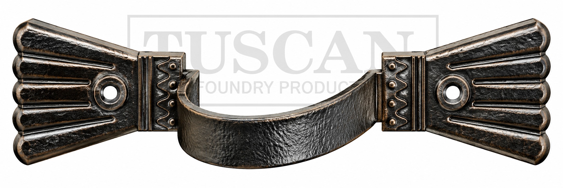 Cast iron ornamental earband, Type E, for fixing round downpipes