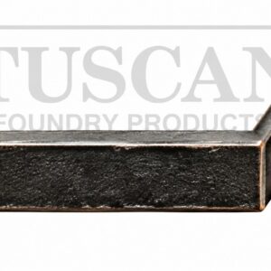 Cast iron ornamental earband type B for square rainwater downpipes, Tuscan Foundry Products