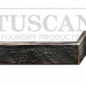 Cast iron ornamental earband type C for square rainwater downpipes, Tuscan Foundry Products