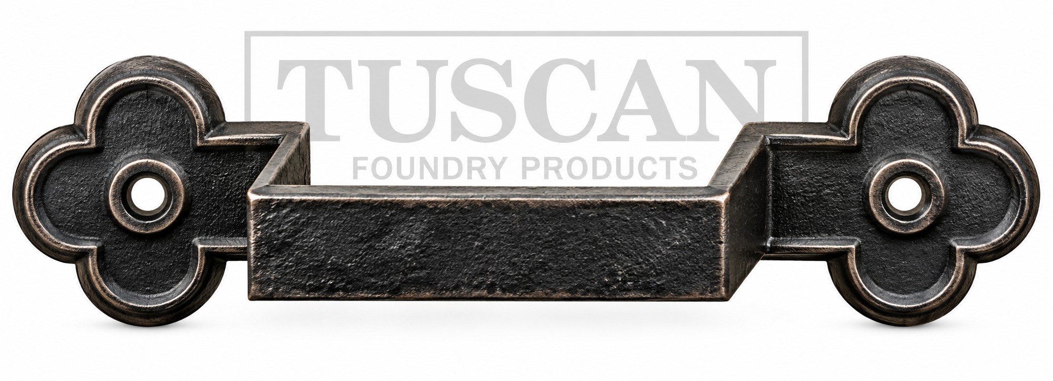 Cast iron ornamental earband type D for square rainwater downpipes, Tuscan Foundry Products