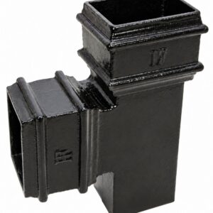 Cast iron square downpipe single branch, Tuscan Foundry Products