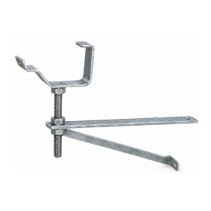 Galvanised drive-in bracket with understay for cast iron ogee gutter, RB304