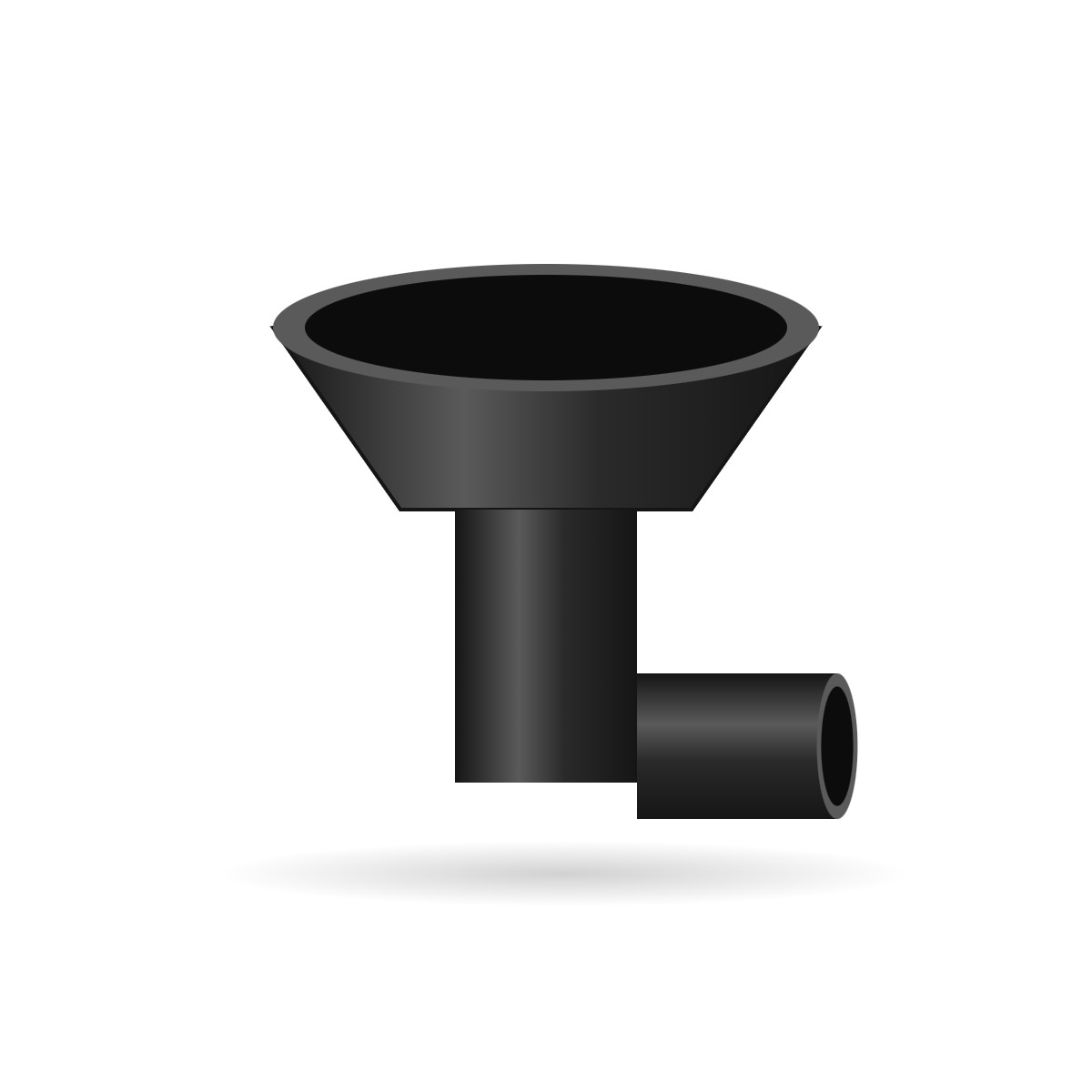 Tuscan Mechanical BS416 Soil Bellmouth – cast iron illustration, Tuscan Foundry Products
