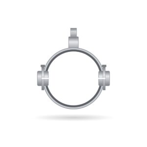 Tuscan EN877 Soil Bismat Pipe Bracket – cast iron illustration, Tuscan Foundry Products