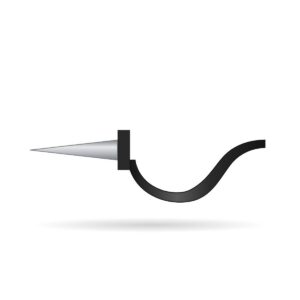 Drive in Bracket for OG Gutter – cast iron illustration, Tuscan Foundry Products