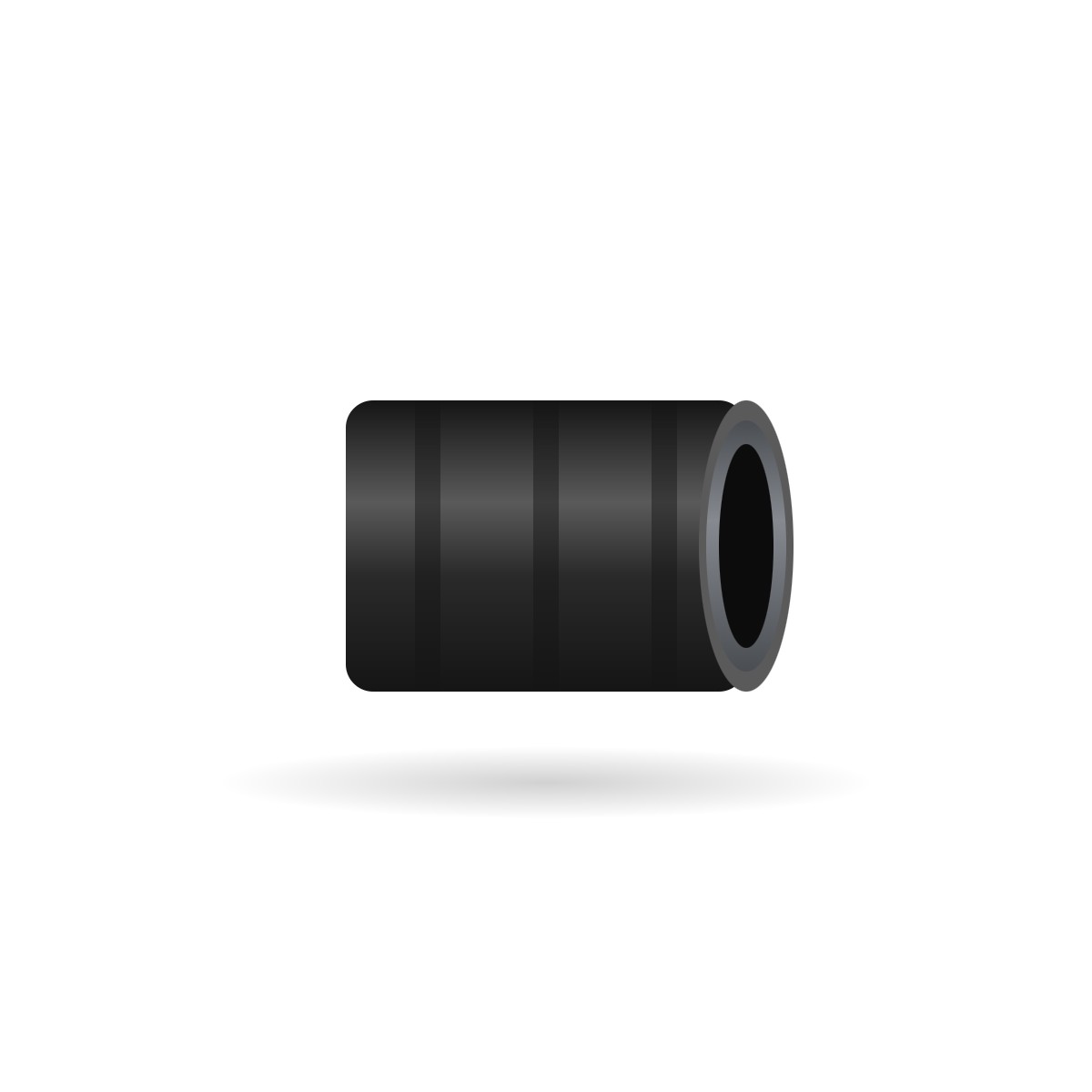 Illustration of a push fit coupling for cast iron soil and drain pipe