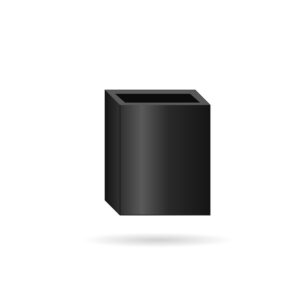 Square Pipe Loose Socket – cast iron illustration, Tuscan Foundry Products
