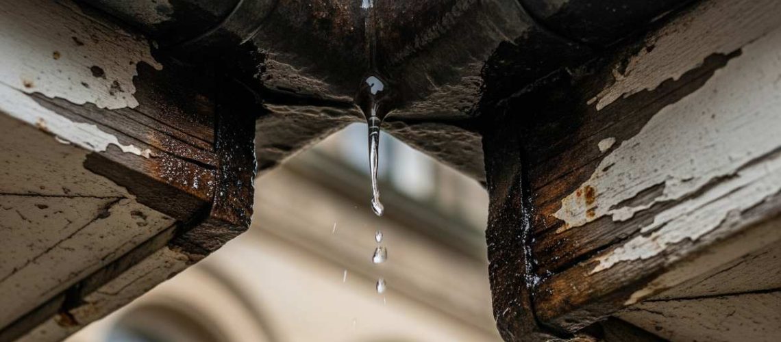 Leaking-cast-iron-gutter-joint_repairs-to-cast-iron-guttering