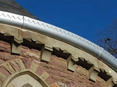 Cast Iron Radius Silver Gutter